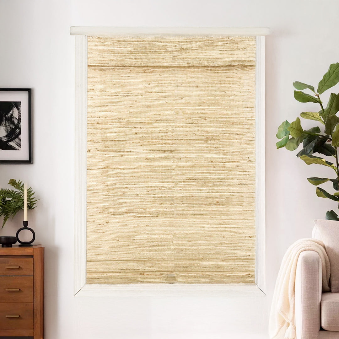 Ramie Woven Bamboo Blinds & Shades | Beige