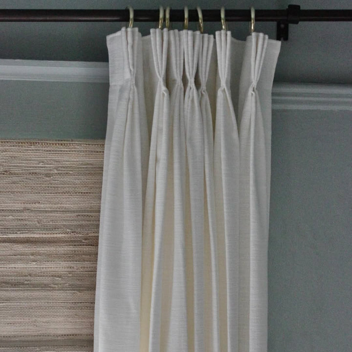 Bella Cotton Blend Curtains & Drapes Pleated