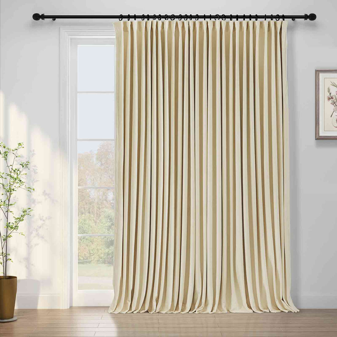 Maillard Velvet Curtains & Drapes Pleated