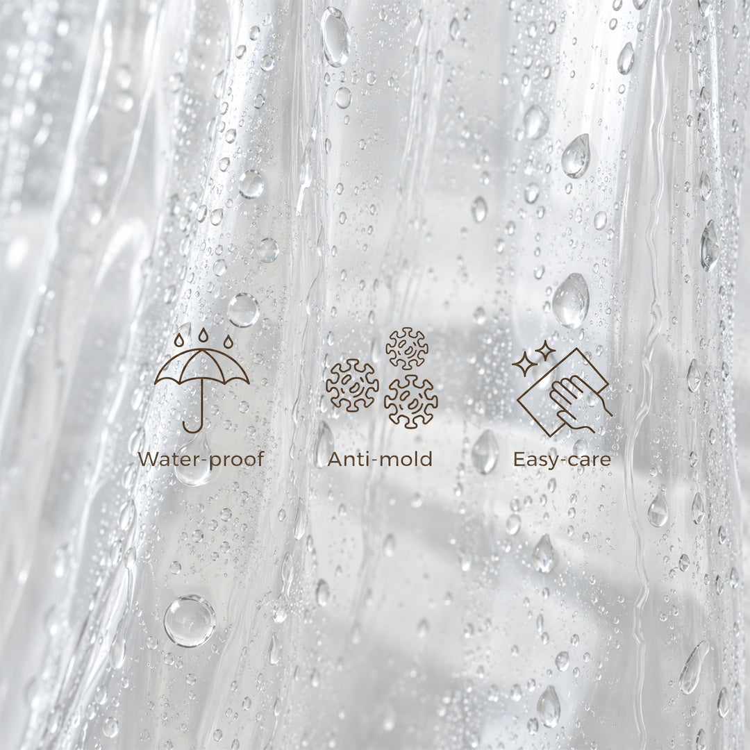 ClearGuard Waterproof Shower Curtain Liner