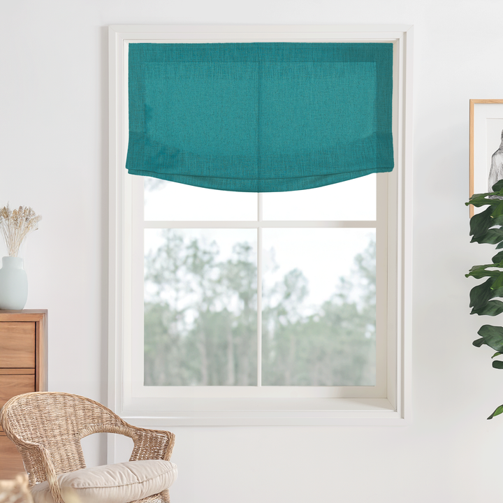 Bella Cotton No-Drill Roman Shades & Blinds | Relaxed