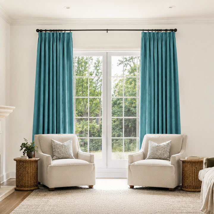 Bella Cotton Blend Curtains & Drapes Pleated
