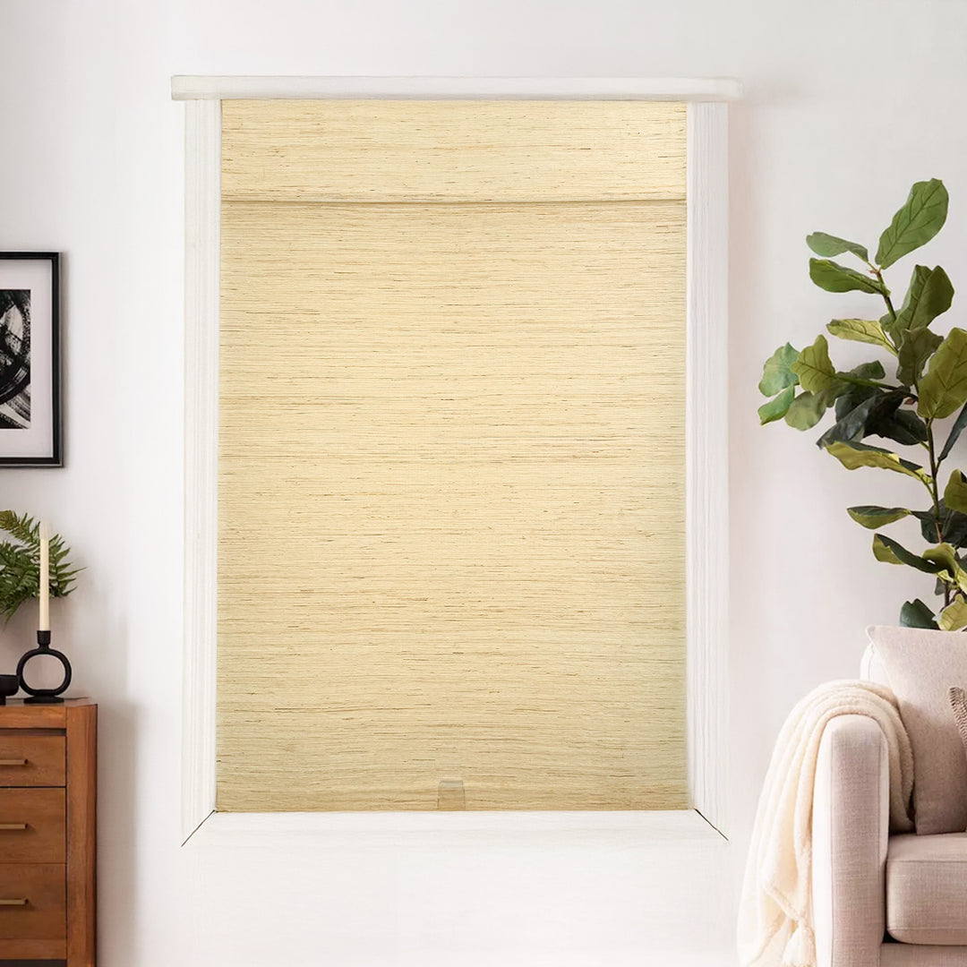 Ramie Woven Bamboo Blinds & Shades Top Down Bottom Up | Cashew