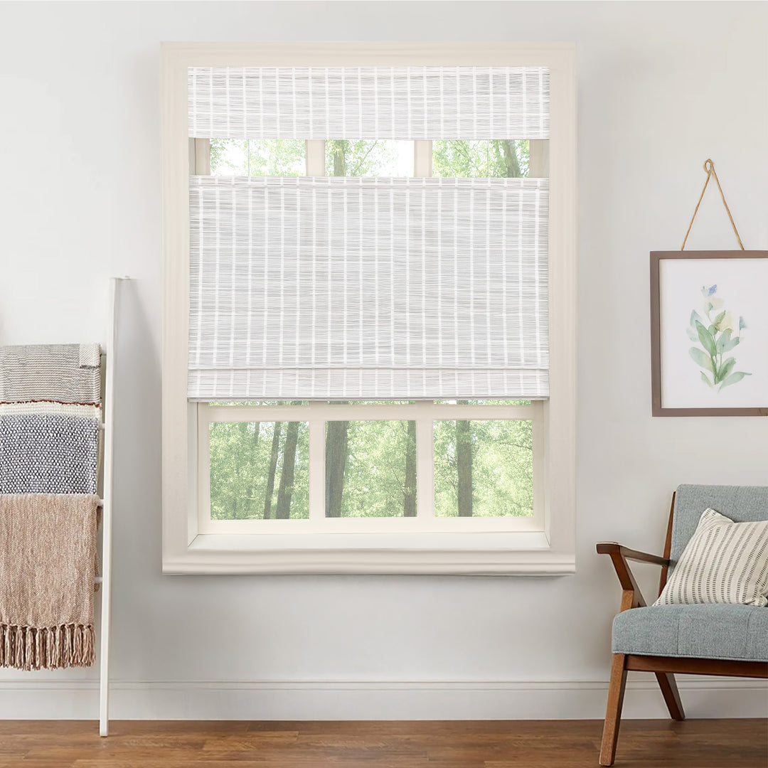 Ivy Woven Bamboo Blinds & Shades Top Down Bottom Up | Off White