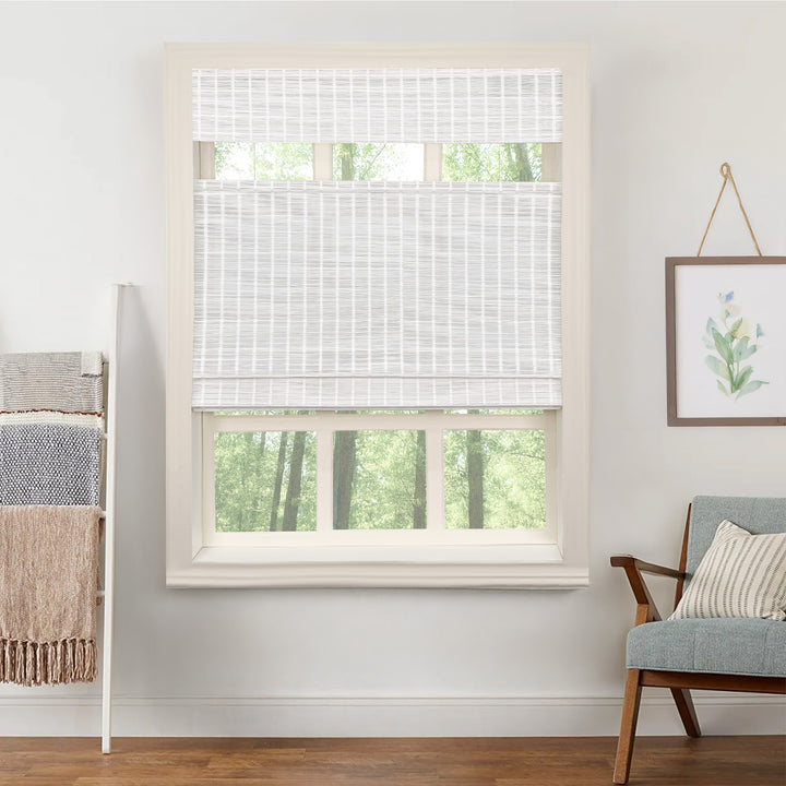 Ivy Woven Bamboo Blinds & Shades Top Down Bottom Up | Off White