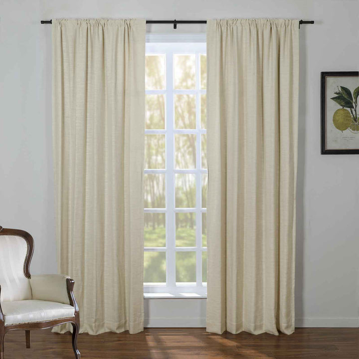 Kelly Linen Blend Curtains & Drapes Soft Top