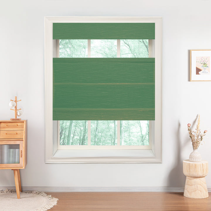 Jenna Linen No-Drill Roman Shades & Blinds | Top Down Bottom Up