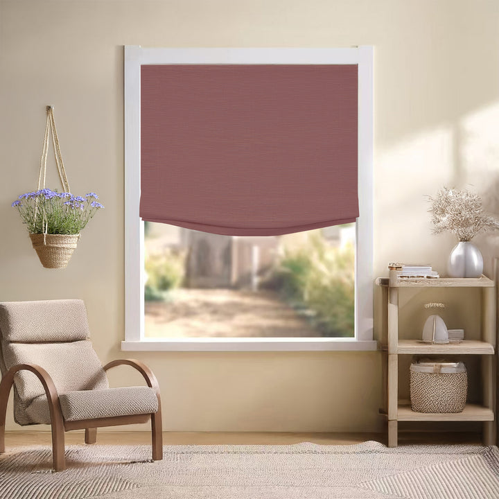 Jenna Linen Roman Shades & Blinds | Relaxed