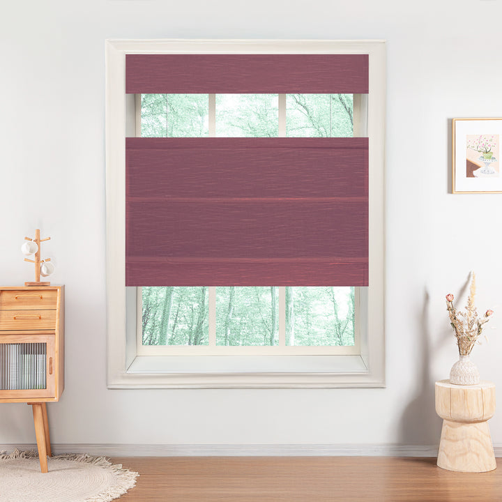 Jenna Linen No-Drill Roman Shades & Blinds | Top Down Bottom Up