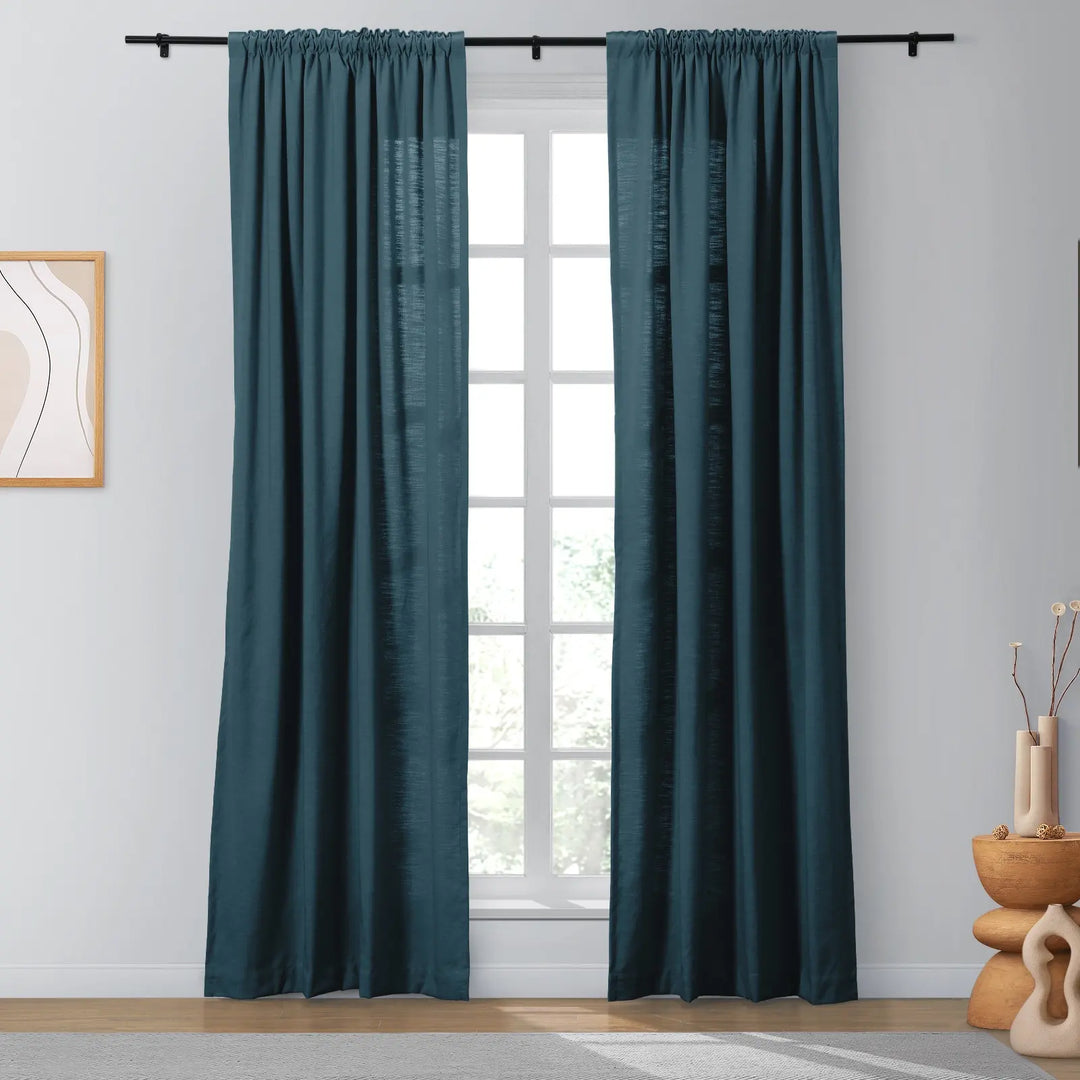 Bella Cotton Blend Curtains & Drapes Soft Top