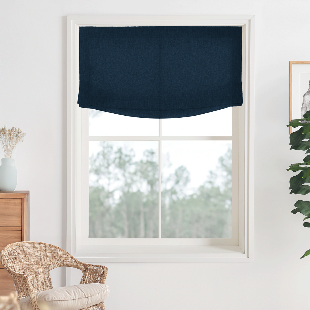 Bella Cotton Roman Shades & Blinds | Relaxed