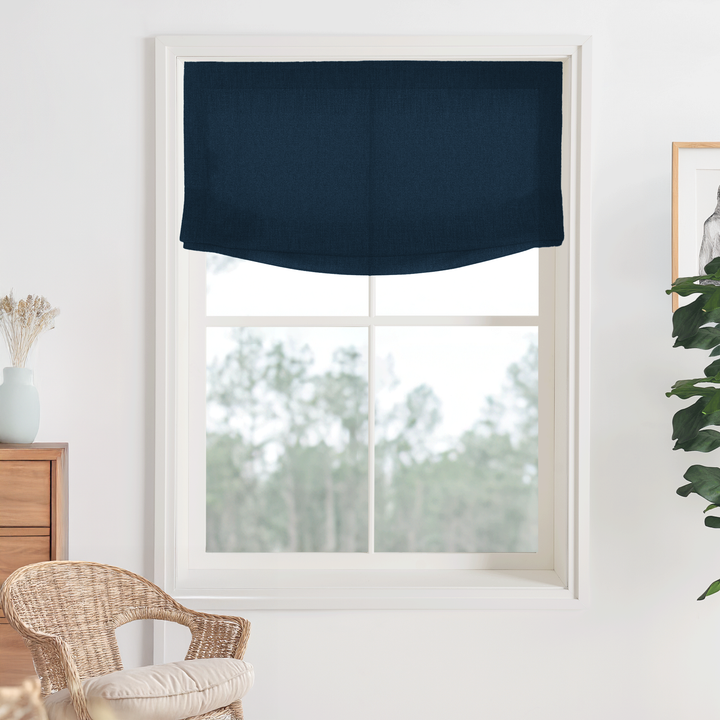 Bella Cotton Roman Shades & Blinds | Relaxed