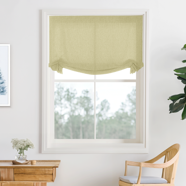Bella Cotton No-Drill Roman Shades & Blinds | Swag