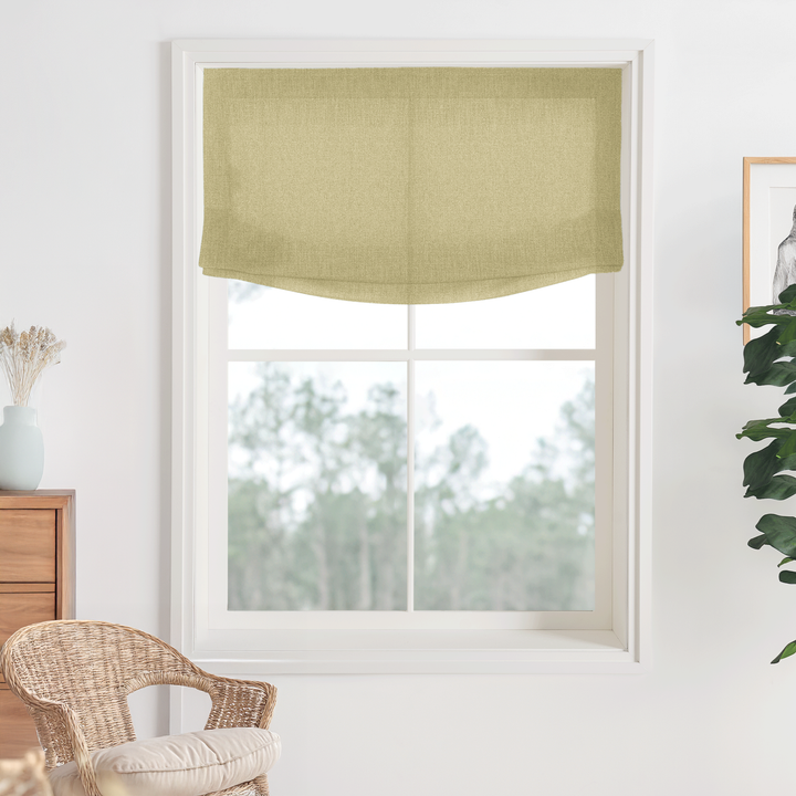 Bella Cotton Roman Shades & Blinds | Relaxed