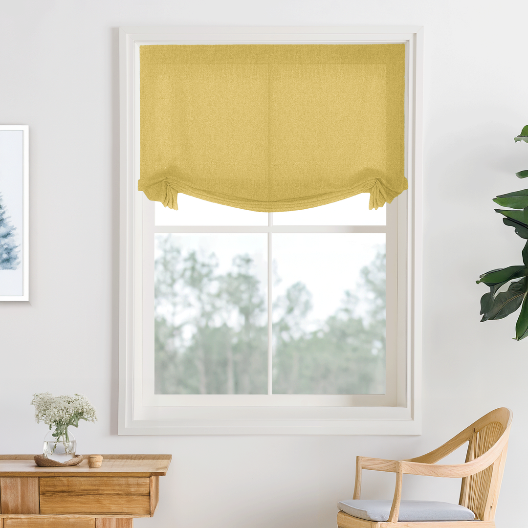 Bella Cotton No-Drill Roman Shades & Blinds | Swag
