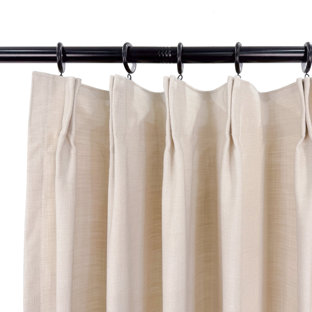 Bella Cotton Blend Curtains & Drapes Pleated