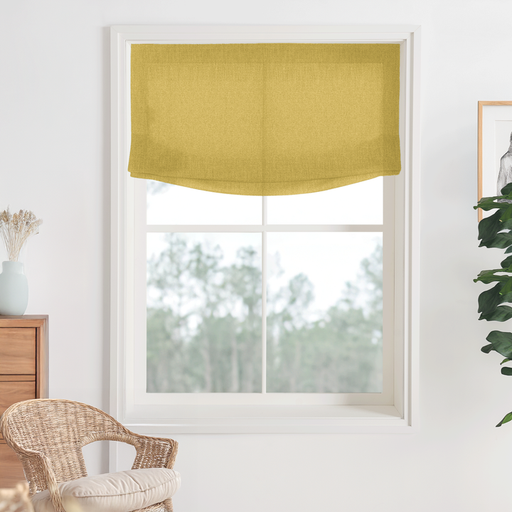 Bella Cotton Roman Shades & Blinds | Relaxed