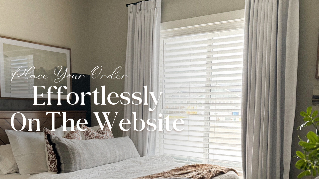 Measure and custom, order your curtains now!