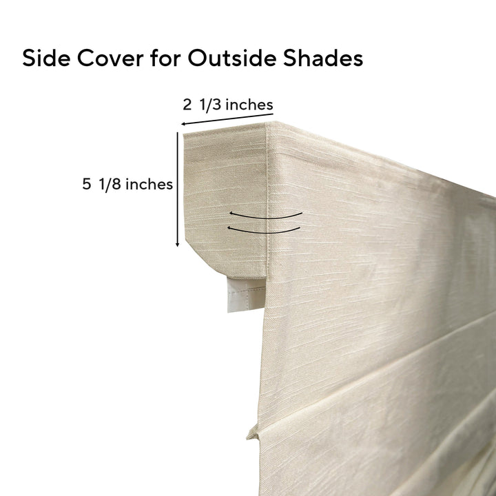 Bella Cotton Roman Shades & Blinds | Relaxed