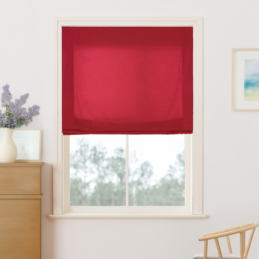 Maillard Velvet No-Drill Roman Shades & Blinds | Relaxed