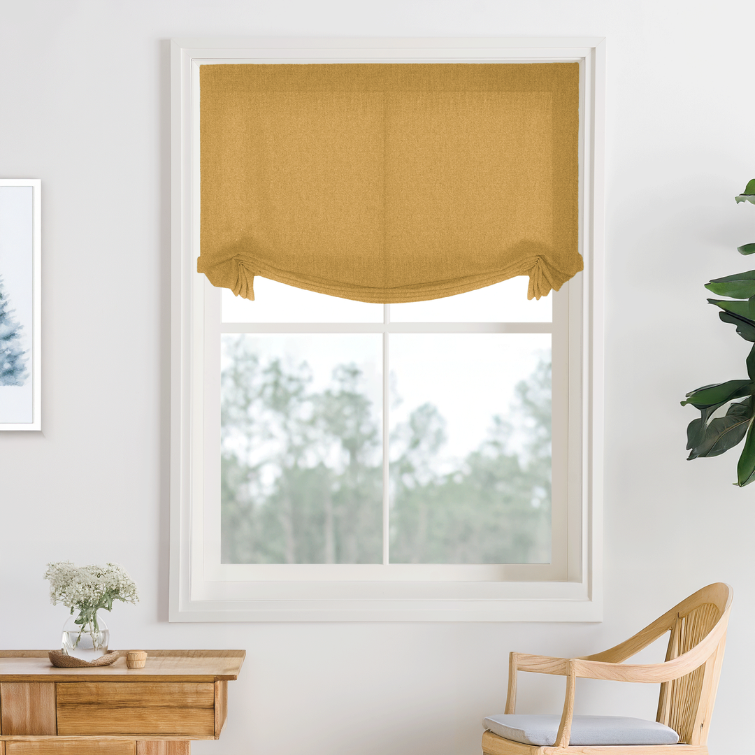 Bella Cotton No-Drill Roman Shades & Blinds | Swag