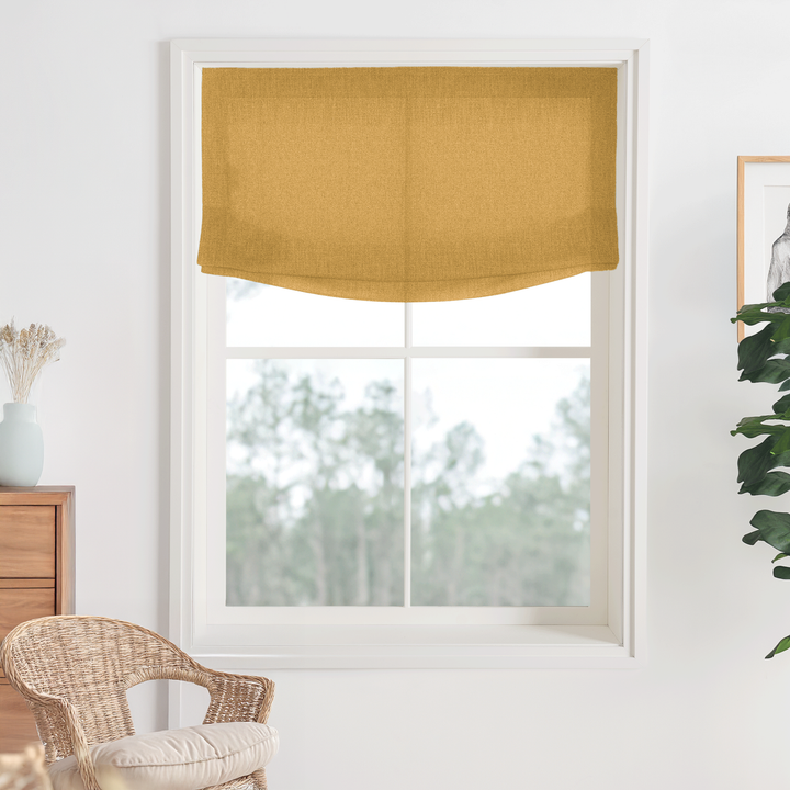 Bella Cotton No-Drill Roman Shades & Blinds | Relaxed