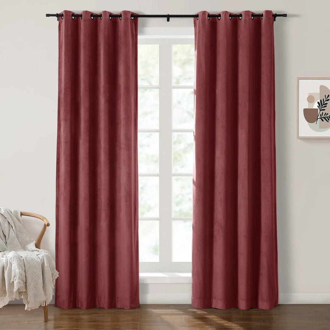 Maillard Velvet Curtains & Drapes Grommet