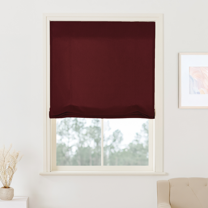 Maillard Velvet Roman Shades & Blinds | Swag