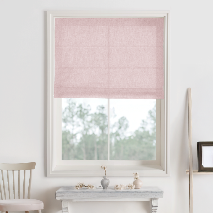 Bella Cotton Roman Shades & Blinds | Plain Fold