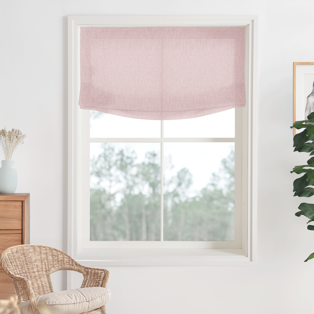 Bella Cotton Roman Shades & Blinds | Relaxed