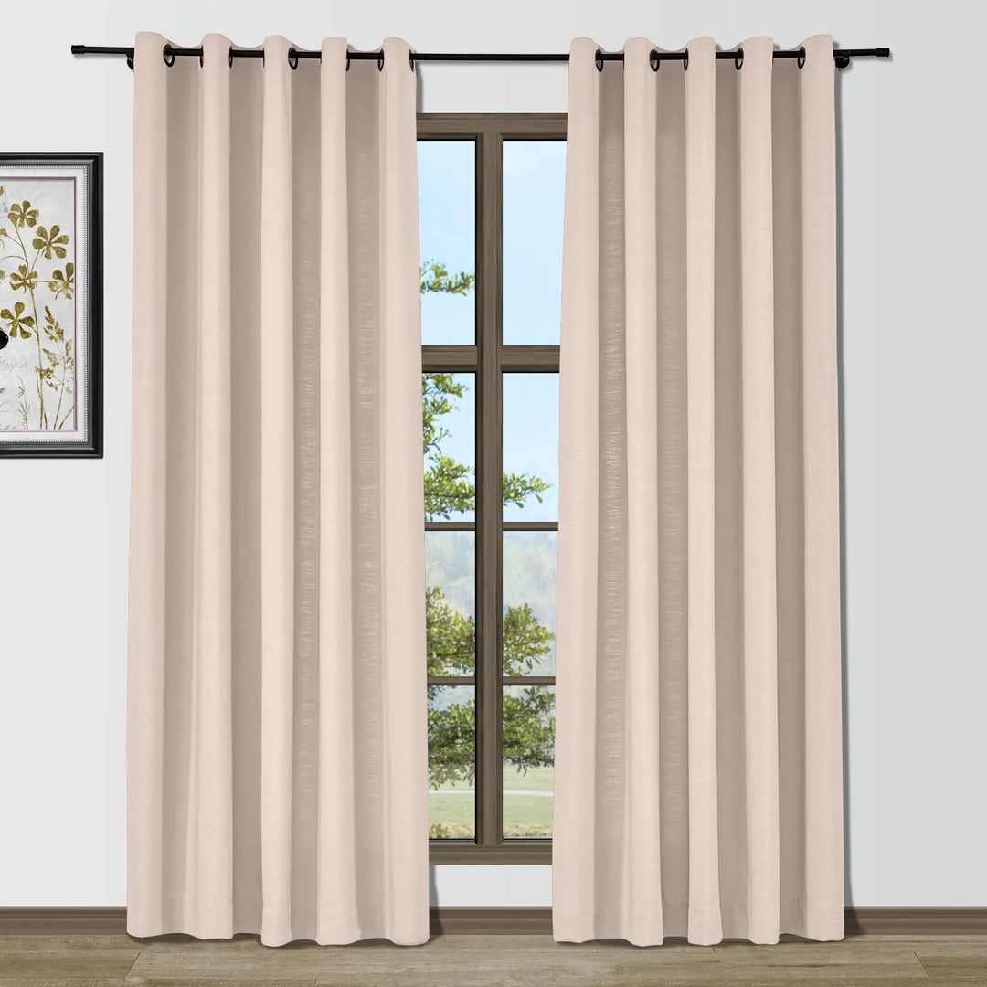 Bella Cotton Blend Curtains & Drapes Grommet