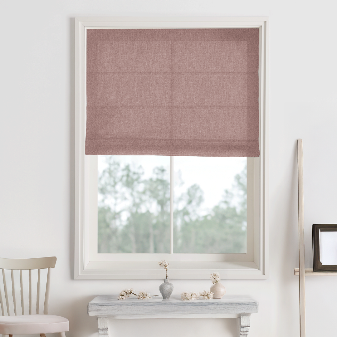 Bella Cotton No-Drill Roman Shades & Blinds | Fold