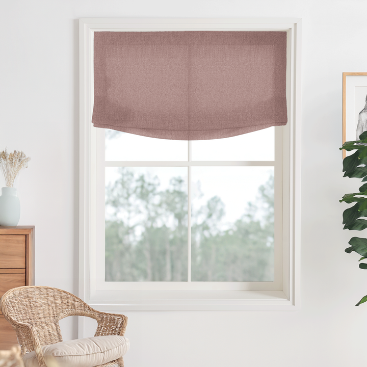 Bella Cotton No-Drill Roman Shades & Blinds | Relaxed