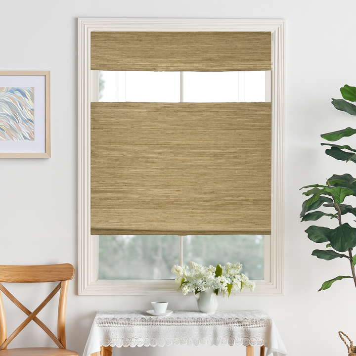 Ramie Woven Bamboo Blinds & Shades Top Down Bottom Up| Coconut