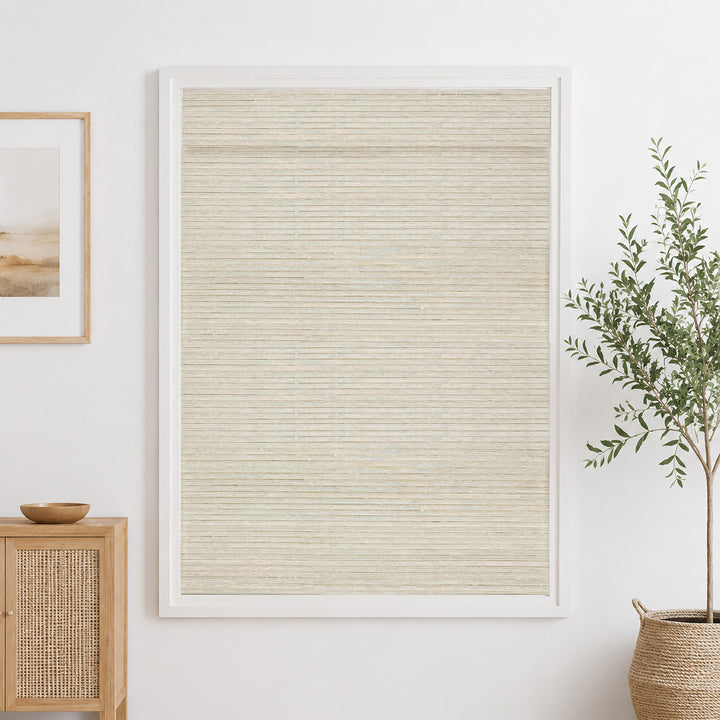 Ramie Woven Bamboo Blinds & Shades Top Down Bottom Up | Marble White