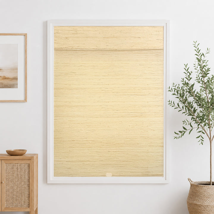 Ramie Woven Bamboo Blinds & Shades | Cashew
