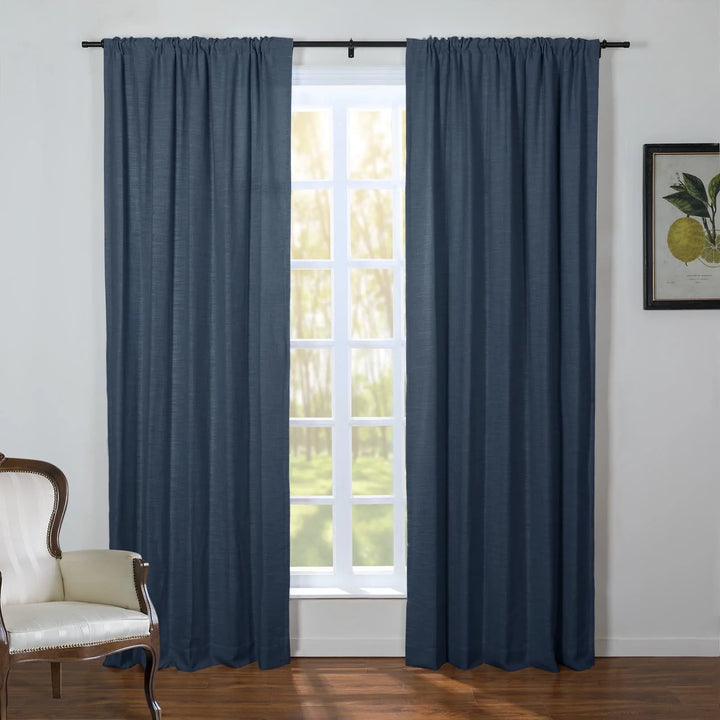 Kelly Linen Blend Curtains & Drapes Soft Top