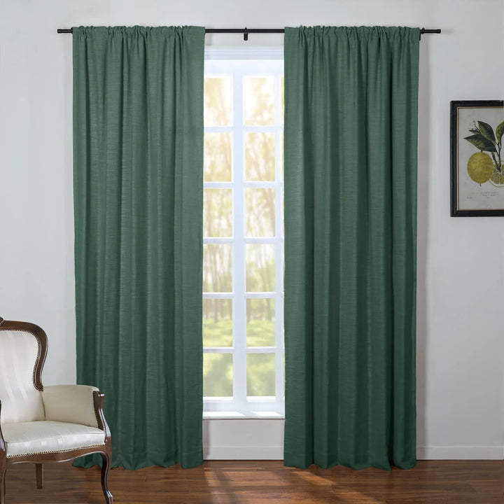 Kelly Linen Blend Curtains & Drapes Soft Top