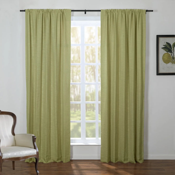 Kelly Linen Blend Curtains & Drapes Soft Top