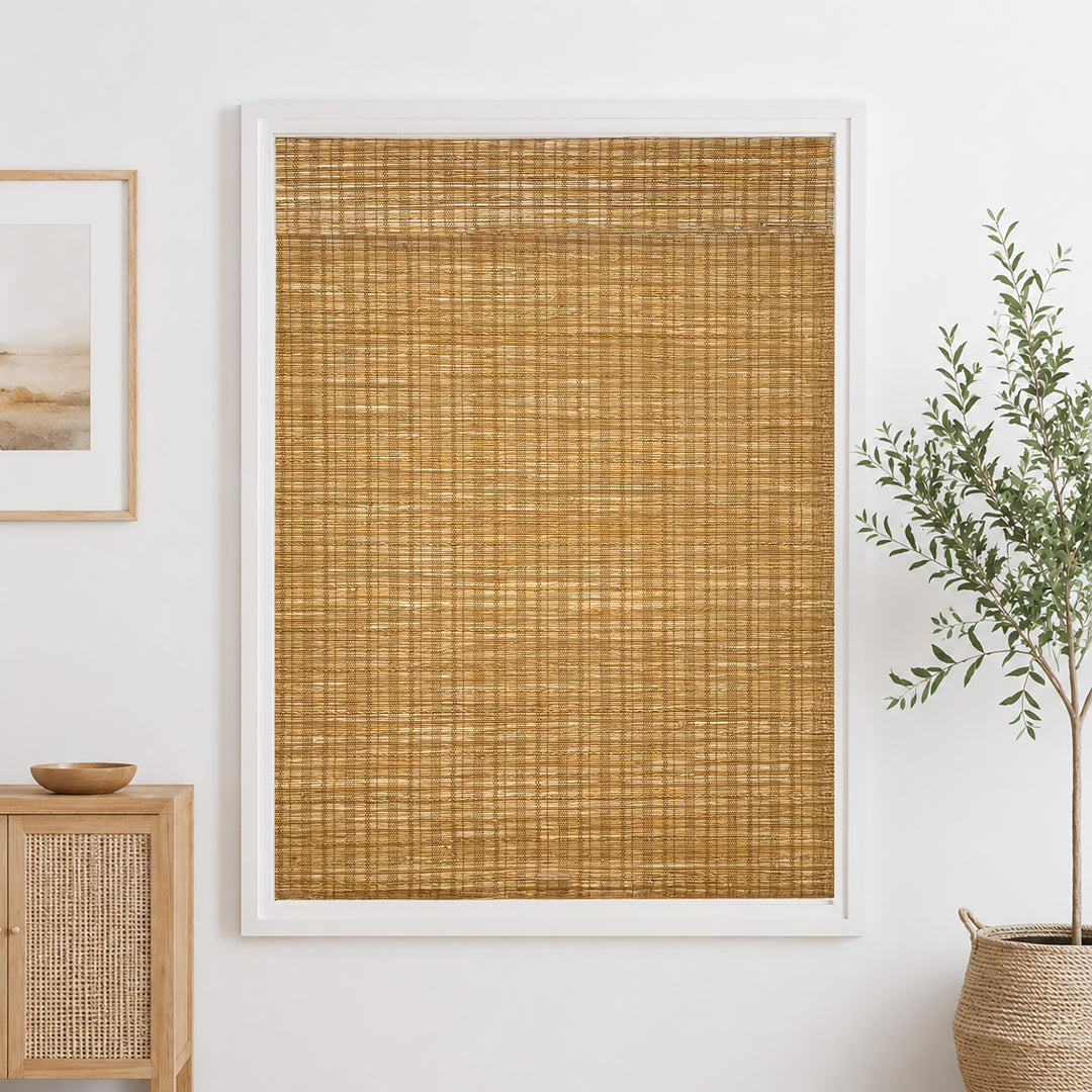 Ramie Woven Bamboo Blinds & Shades | Cinnamon
