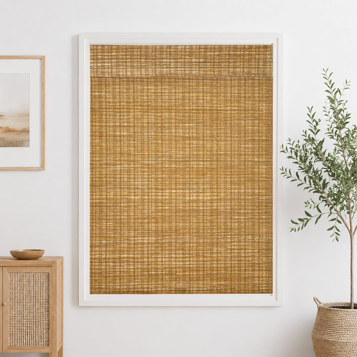 Ramie Woven Bamboo Blinds & Shades | Cinnamon
