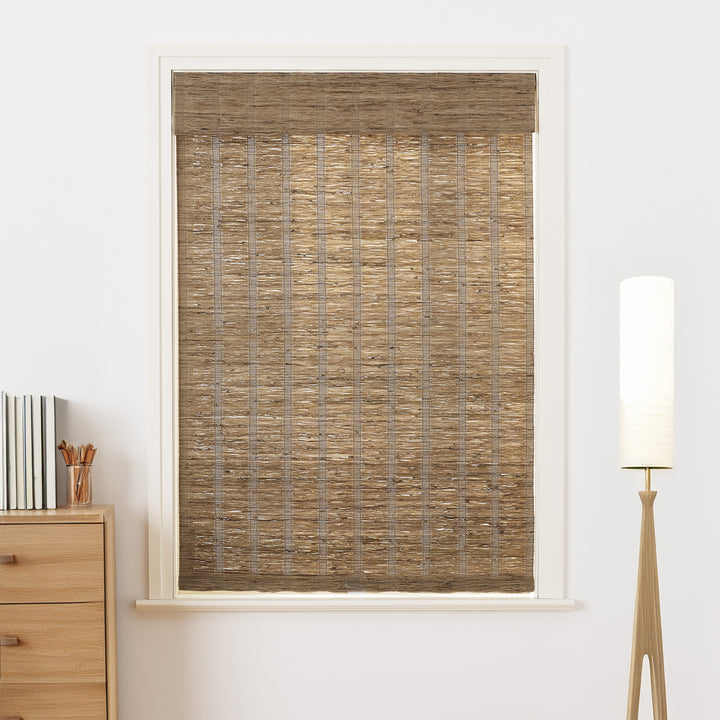 Ramie Woven Bamboo No-Drill Blinds & Shades | Almond