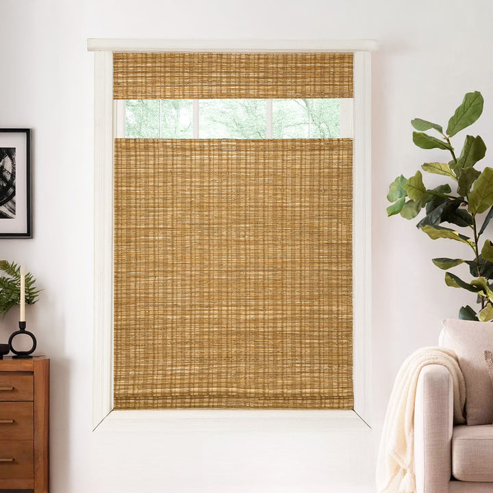 Ramie Woven Bamboo Blinds & Shades Top Down Bottom Up | Cinnamon