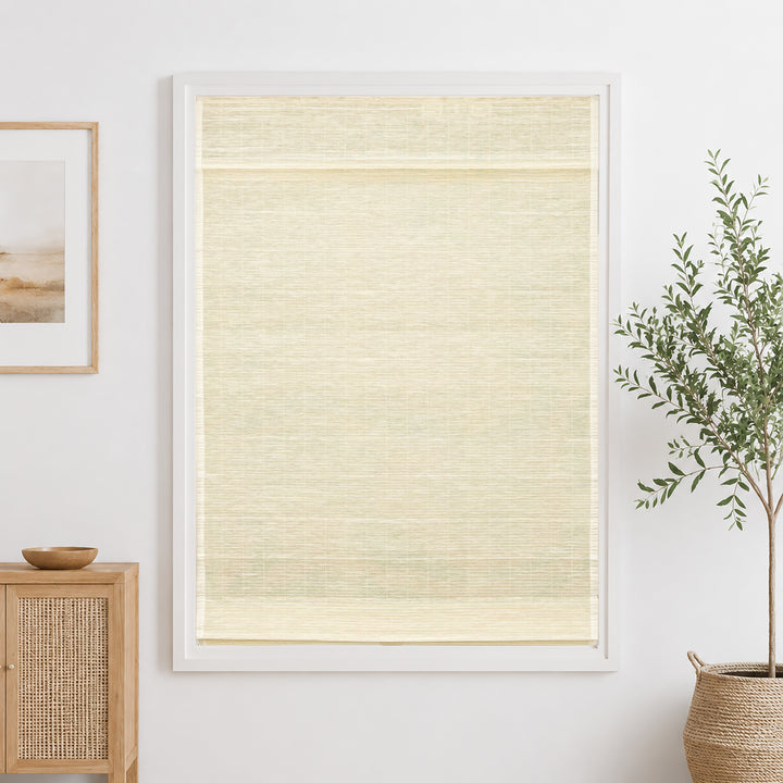 Ramie Woven Bamboo Blinds & Shades Top Down Bottom Up | Cream