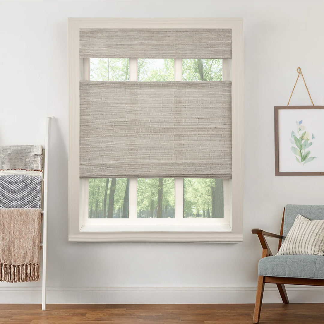 Ivy Woven Bamboo Blinds & Shades Top Down Bottom Up | Olive Green