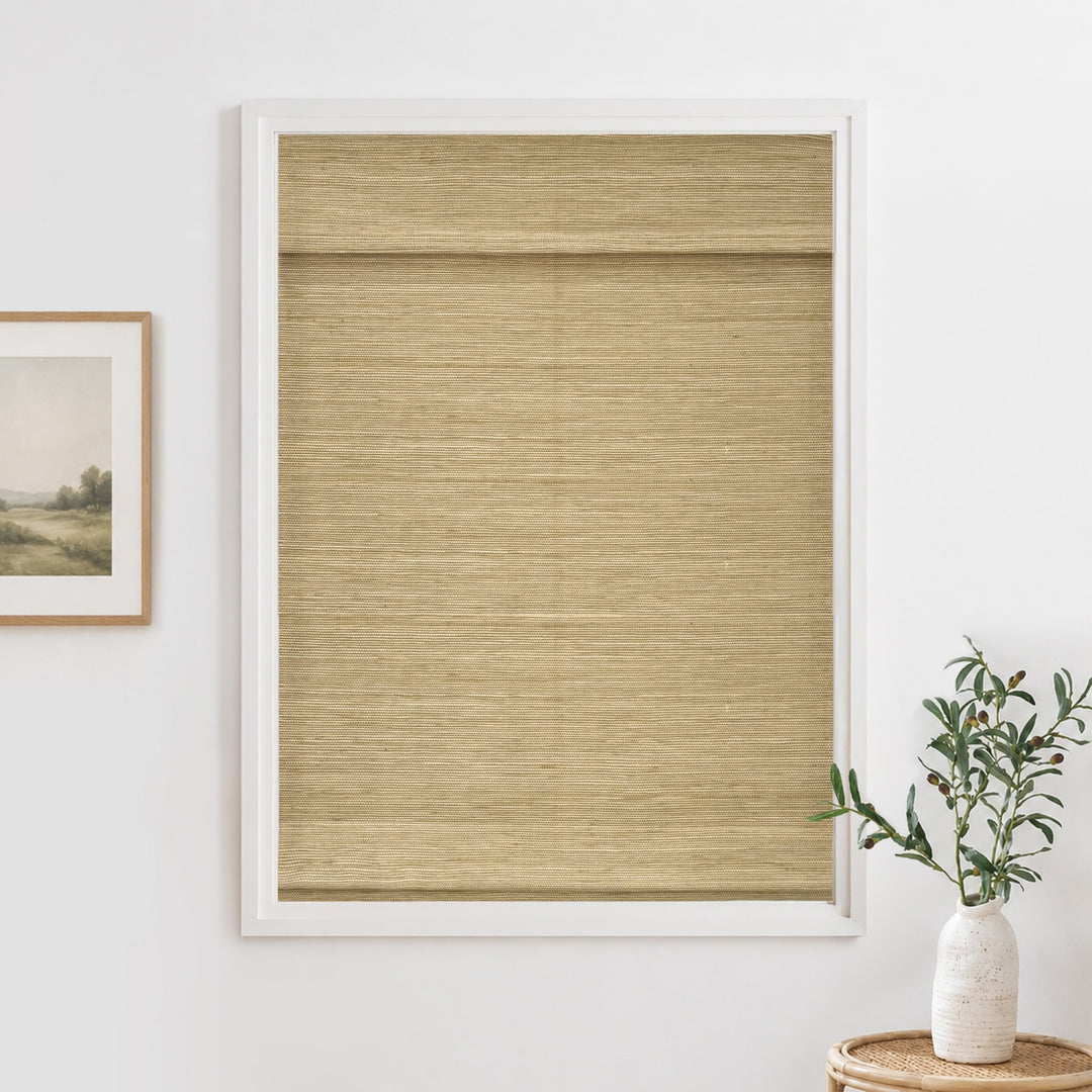Oak Woven Bamboo Blinds & Shades | 3 Shades on 1 Headrail