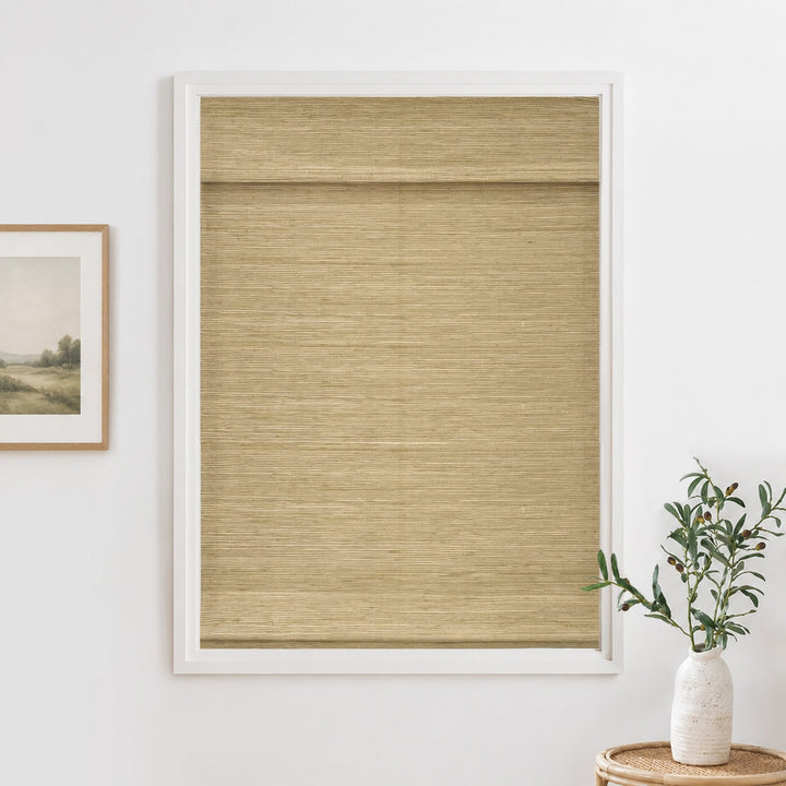 Oak Woven Bamboo Blinds & Shades | 3 Shades on 1 Headrail