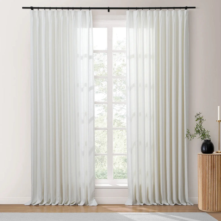 Bella Cotton Blend Curtains & Drapes Pleated