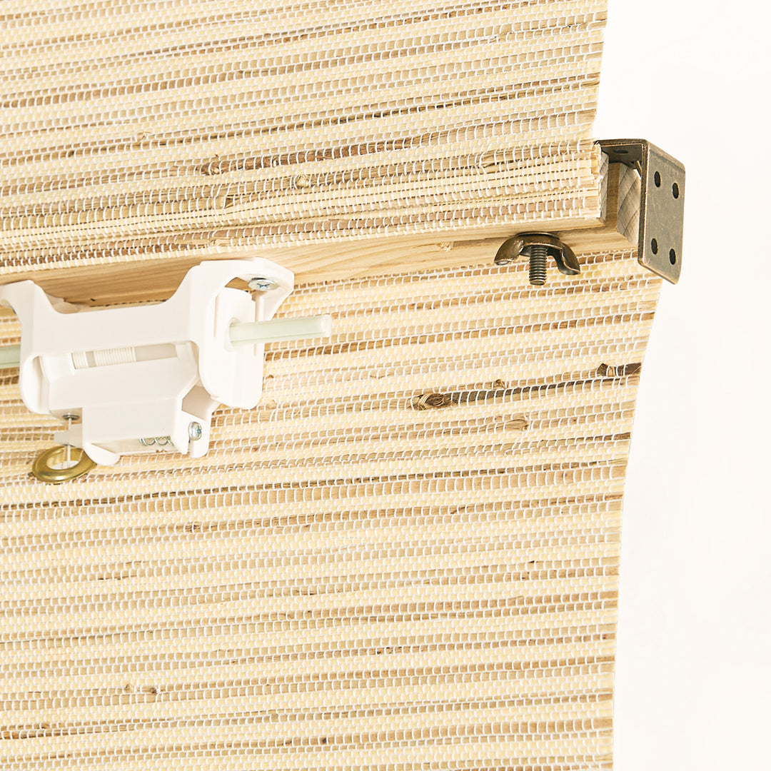 Ramie Woven Bamboo No-Drill Blinds & Shades | Beige Brown