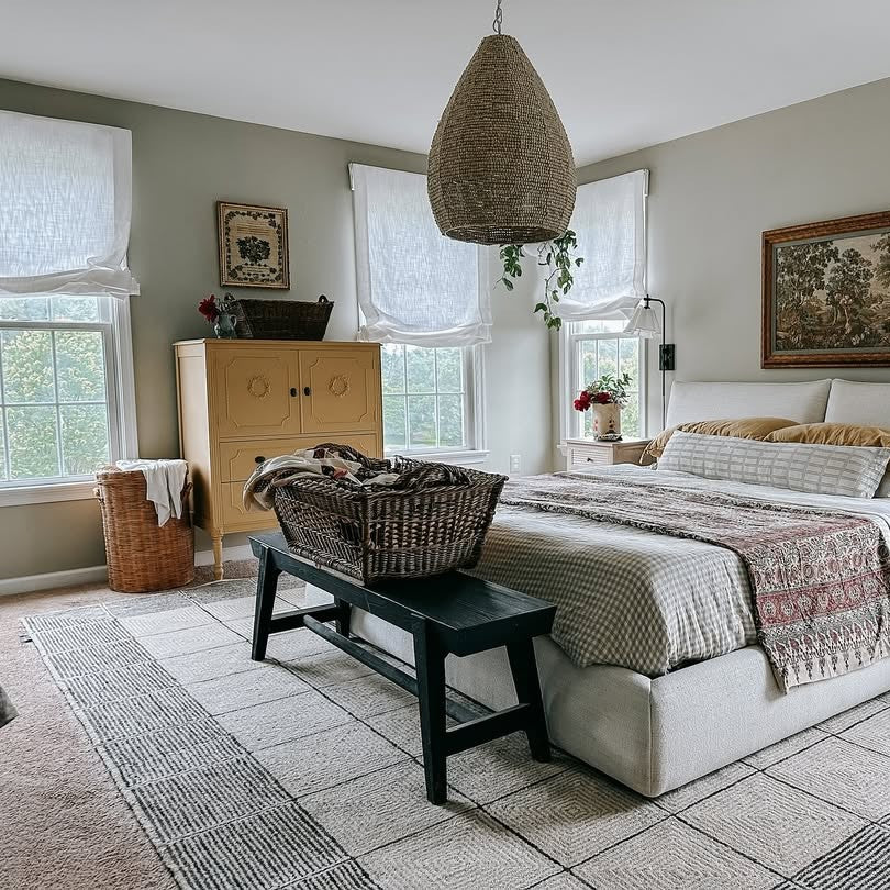 Lily Linen Roman Shades & Blinds | Relaxed